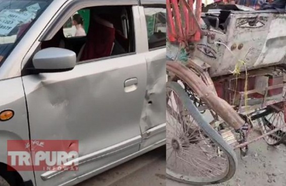Road Accidents continue due to reckless driving in Agartala Road Accidents continue due to reckless driving in Agartala